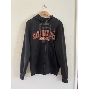 San Francisco Giants Hoodie Full Zip Big Cotton Gear For Sports L